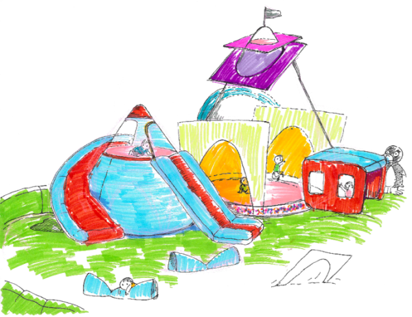 Math Fair iConic Bounce House