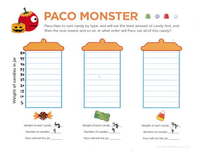 free halloween math printable