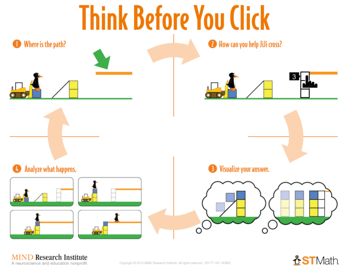 ST Math Think Before You Click Poster