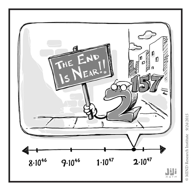 the end is near funny math cartoon