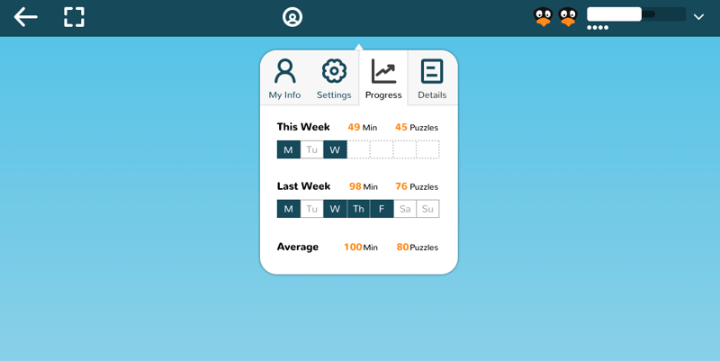 Student-drop-down-progress