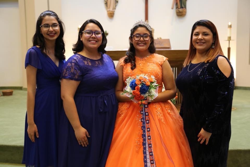 Jaqueline Moreno celebrates a quinceanera